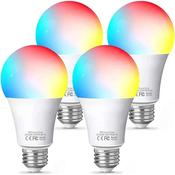 Pametna LED žarnica E27, 9 W, 4 kosi