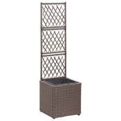 Sadilica s rešetkom i 1 posudom 30x30x107 cm poliratan smeda