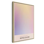 Slika - Peaceful Drift - Delicate Pastel Shades Creating a Harmonious Whole 80x120 U prirodnom drvenom okviru