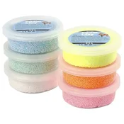 Modelirna masa Foam Clay pastel glitter 6x14g (penasta)