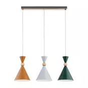 Luster na sajli KANDY 3xE27/15W/230V višebojan
