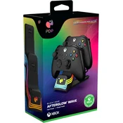 PDP dvojni polnilec Afterglow Wave črne barve za Xbox One & Xbox Series
