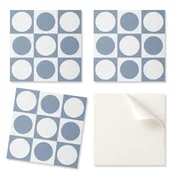 shumee Samolepilne vinilne ploščice za hodnik Geometrični krogi v mreži 20x20x20 cm