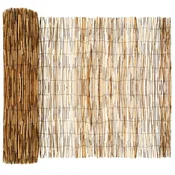 Vidaxl Vrtna ograja Karbonizirano 500 x 100 cm Trsje