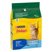 PURINA Friskies Sterilized s lososom, tunjevinom i povrcem - 3 kg