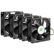 INTER-TECH IPC 80mm-es ventilator dodatna pribor 4 komadni