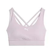 PUMA Mid Impact Training Bra Women, Clothing, Grape Mist, M