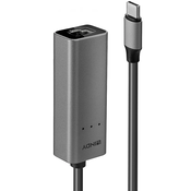 LINDY 43314 USB-C 3.1 UTP transformator 2.5Gbps sivo