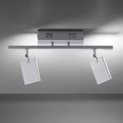 PURE Mira LED stropna svetilka 2-svetlobna z daljinskim upravljalnikom CCT - Dnevna soba/jedilnica - Sodobni - aluminij, satiniran - Kovina