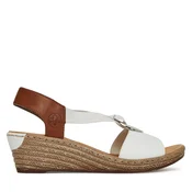 Sandali Rieker 624H6-81 Bela
