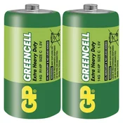 Baterija GP GREENCELL cink-kloridna R14 C 2 folija 2/1