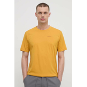 Sportska majica kratkih rukava Jack Wolfskin Delgami boja: žuta, bez uzorka