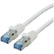 ROLINE Roline 21.15.2863 RJ45 omrežni kabel\, Patch kabel CAT 6a S/FTP 3.00 m bela\, rdeča 1 kos, (20421705)