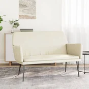 vidaXL Klop krem 108x79x79 cm žamet