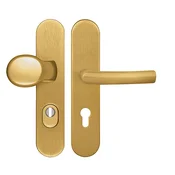 Varnostna armatura TWIN HARMONIA DEF (F4), klika-klika, Odprtina za cilindrični vložek PZ, Twin F4 (eloksiran aluminij - bron), 72 mm