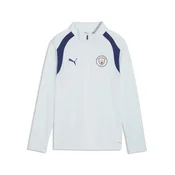 PUMA Manchester City Quarter-Zip Training Top Youth, Shop, Dewdrop/Blue Jewel, 11-12Y