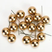 Rayher. Bunkice na žici, zlate, 3cm, set 15
