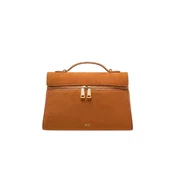 JW PEI Ročna torbica JW PEI Sac a main Thea Large Faux Suede Caramel Brown rjava