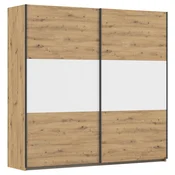 Rauch Möbel OMARA Z DRSNIMI VRATI, bela, barve aluminija, hrast artisan