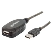Manhattan kabl 150248 USB-A M, F 2.0, 480Mbps, produžni aktivni, 10m