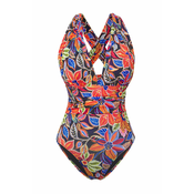 Trendyol Multicolor Plain Deep V Diver/Scuba Strappy Swimsuit