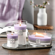 Woodwick Dišeča sveča z lesenim krakom Ellipse Trilogy Amethyst Sky 453,6 g