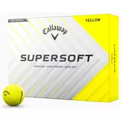 Golf žogice Callaway Supersoft 2025 Basic, 12, Supersoft