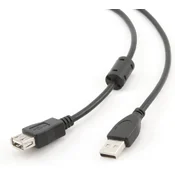 GEMBIRD USB Kabl 2.0 A-plug A-socket kabl with ferrite core 4.5m CCF-USB2-AMAF-15