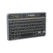 Tastatura Coteci Crystal 84008 Wireless transparent crna