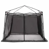 Vidaxl Notranji šotor Siva in oranžna 303 x 303 x 196 cm tafeta