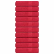 Vidaxl Kopalne brisače FROGN 10 kosov rdeče 100x150 cm 360 g/m2