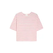 Bershka Majica  roza / svetlo roza / bela