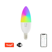Immax NEO 07716L - LED RGB+CCT Zatemnitvena žarnica E14/5,5W/230V 2700K Wi-Fi Tuya