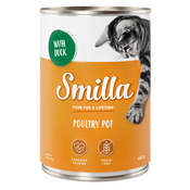 20 + 4 gratis! Smilla mokra mačja hrana 24 x 400 g - Perutninski lonček - Mehka perutnina z raco