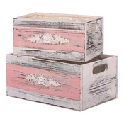 eoshop Ovitek za rože lesena, nastavljeno 2ks. Cena 1sadu. AB2163-PINK