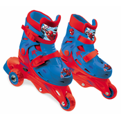 Rolerji inline 3 kolesni Spiderman Mondo z dvojno funkcijo PVC koleščki 29-32 velikost