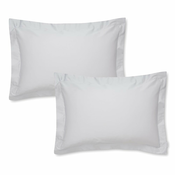 Set od 2 sive jastucnice od pamucnog satena Bianca Oxford, 50 x 75 cm