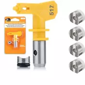 OEM Set Brizgalna Glava Ultra Spray 517 + 4X Tesnilo RAC v – 30 cm Širina, 0.017 Šoba | za Akrilne in Lateks Barve | za Visokotlačne Agregat