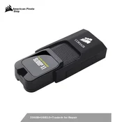 Uscorsair USB Flash memorija, 256GB, USB 3.0, USB 2.0, Crna