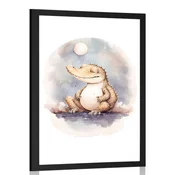 Plakat zasanjani krokodil - 60x90 no frame
