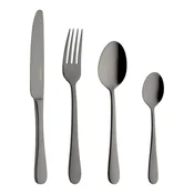 Cutlery set, stainless steel, 16 pieces, Windsor, black - Grunwerg