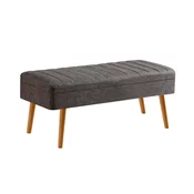 Hanah Home Trpezarijska klupa Vina 1053 110x50x40cm Bež-Antracit