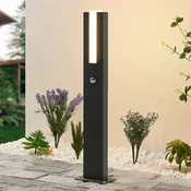 Lucande Virgalia LED projektorska svetilka, detektor gibanja, 65 cm, IP54 - Sodobni - grafitno siva, opalno bela - Aluminij