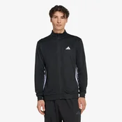 Mikina adidas Workout Essentials All-set 3-stripes Knit Track Top Black/ White L