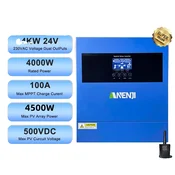 ANENJI Hibridni solarni inverter, 6200W/4000W moč, 120A/100A MPPT polnilna moč, ANJ-4000W-24V-WIFI, (5000156980)