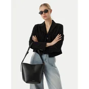 Calvin Klein Ročna torba Foil Logo Medium LV04F3736G Črna