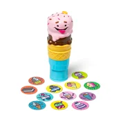 Melissa & Doug Sticker WOW! - ustvarjalni zvezek s sladoledom in štampiljko za nalepke