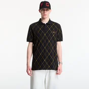 Majice Fred Perry Argyle Print Fred Perry Shirt Black M