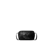 Ročna torba Calvin Klein Bold Ck Outline Camera Bag LV04F3685G Črna