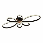 Črna LED stropna svetilka 45.5x83 cm Fly – Trio